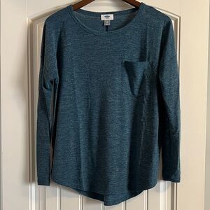 EUC Old Navy Teal Long Sleeve Top Size XS